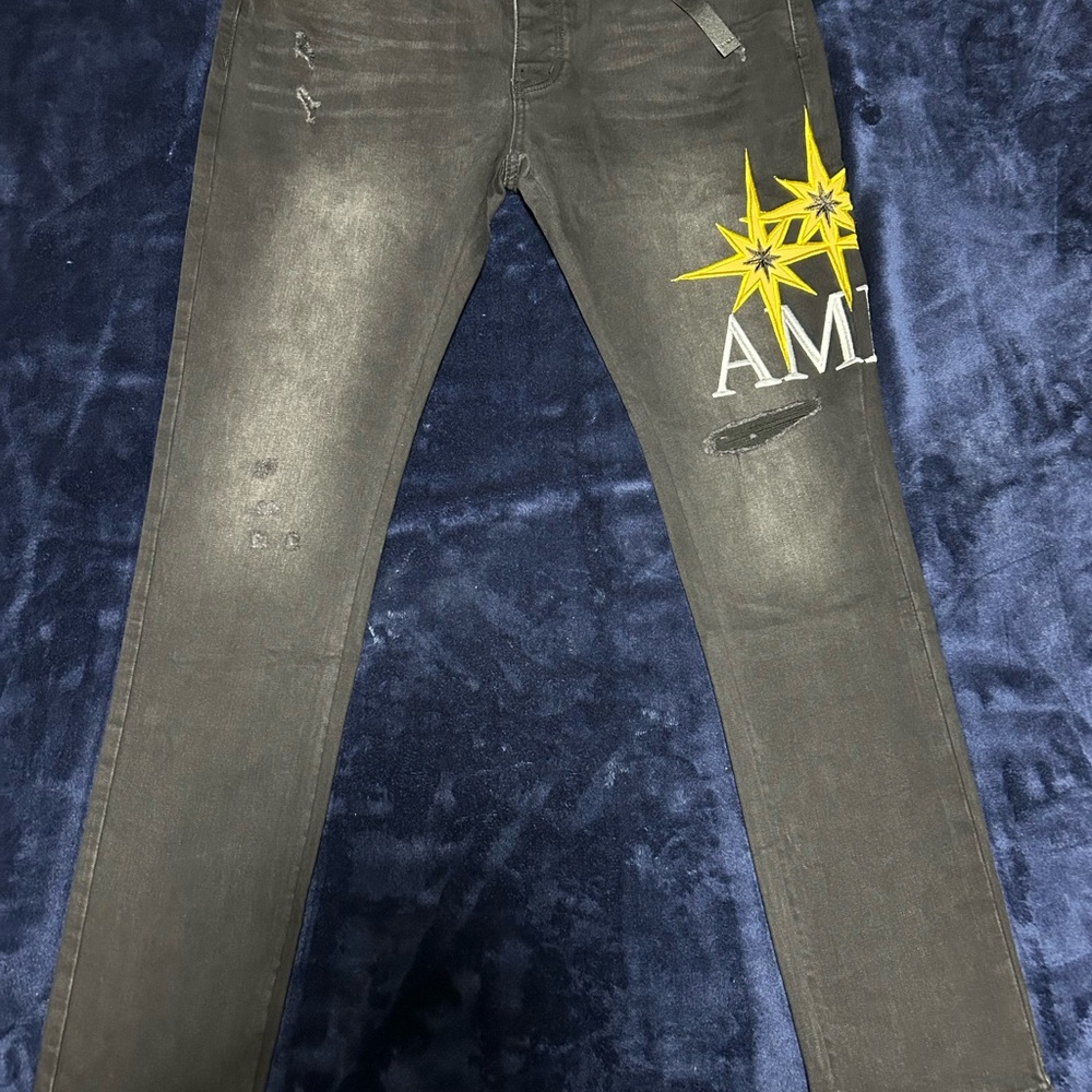 Stylish Black Jeans Amiri jeans